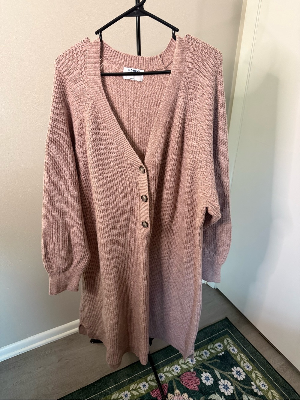 Old Navy Dusty Pink Sweater Dress - 3X